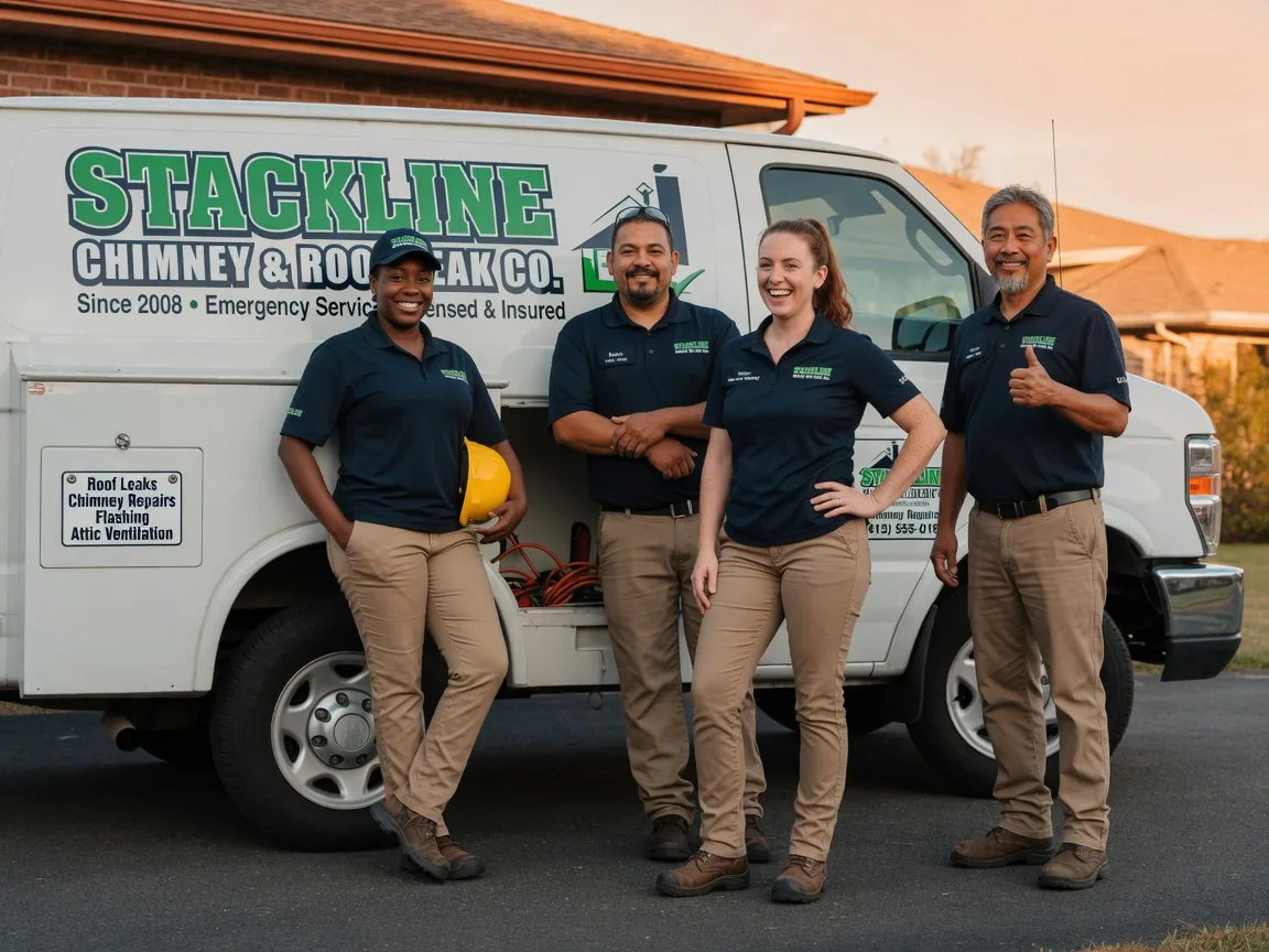 Chimney flashing repair company in Fontana, KS